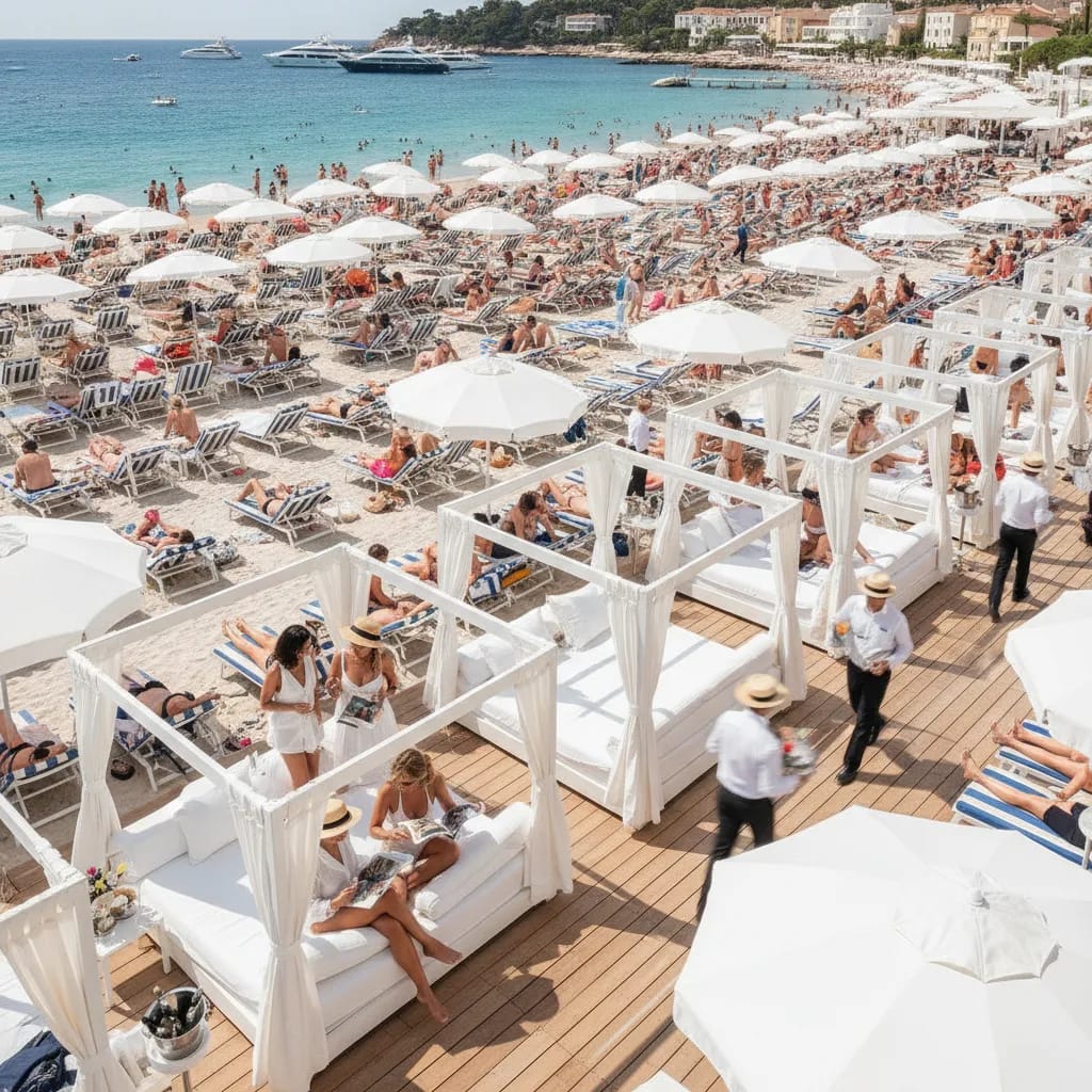 plages privées Côte d'Azur